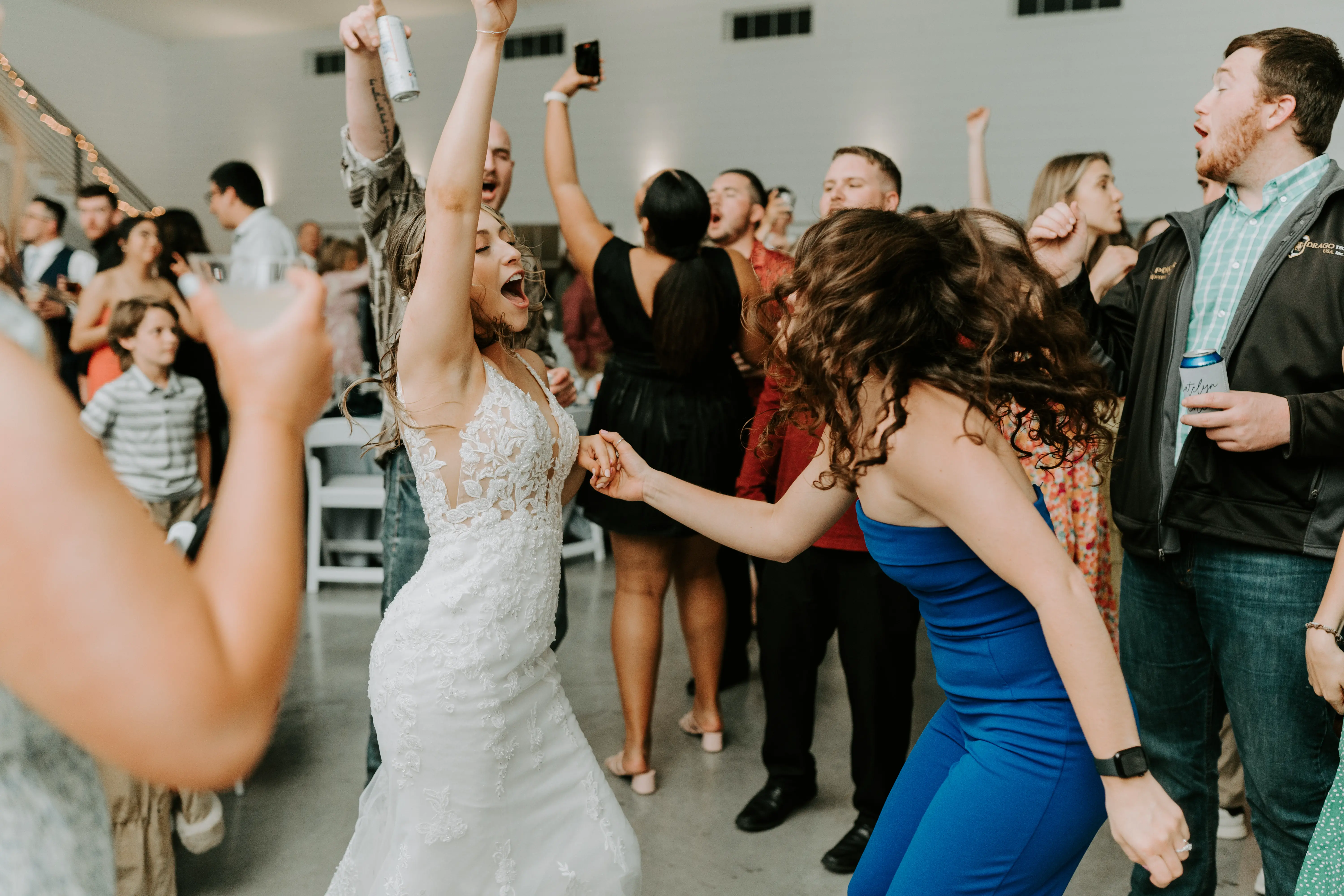 Evening wedding reception DJ performance Wichita KS
